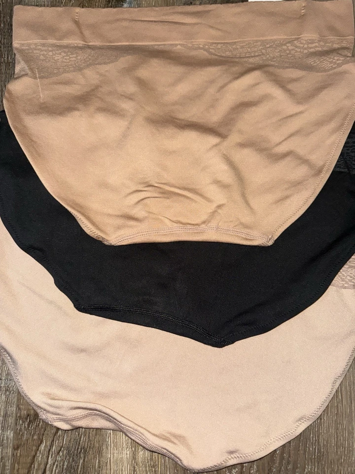 Advertencias ~ Ropa interior hipster para mujer Bragas Mezcla de poliéster 3 pares sin costuras ~ XL Foto 4 de 4