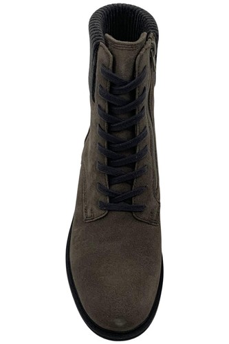 Clarks Collection Women's Leather Lace-Up Ankle Boot Grey - Picture 2 of 3