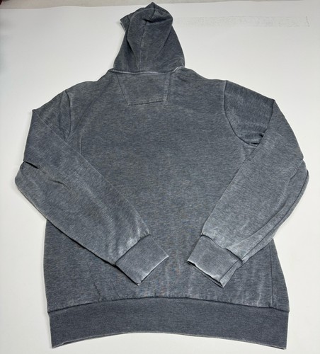 William Rast Hoodie Full Zip Mens M Gray Burnout Zip Jacket Cotton Lightweight - Picture 10 of 10