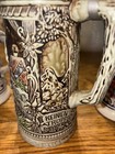 Vtg German Beer Steins By Gerz  Set of 3 Ceramic, Pewter Lids, Made in Germany — photo 4
