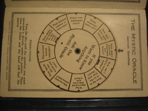 The Mystic Oracle 1923 Spin Dial Game J.B. Carroll Chicago Party Toy Antique - Bild 5 von 10