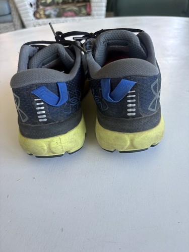 Size 9- Under Armour HOVR Infinite 5 Black Lime Yellow - Picture 6 of 8