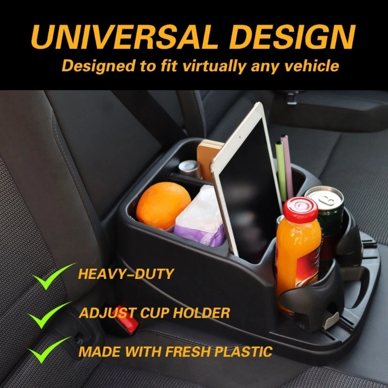 Universal Center Car Console Organizer Truck Cup Holder Auto Interior Storage - Image 3 of 4