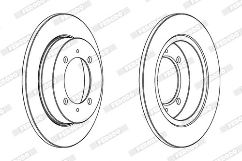 2x BRAKE DISC DDF886C FOR VOLVO S40I/V40 MITSUBISHI CARISMA SPACE/STAR/MPV 1.7L - Picture 3 of 8
