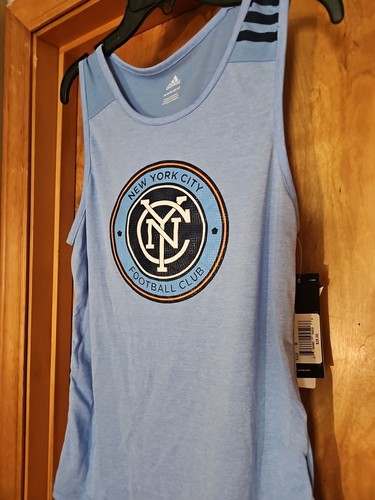 New York City FC Jungen Adidas Tank Top Größe M 10/12 NYCFC Neu mit Etikett - Bild 2 von 6
