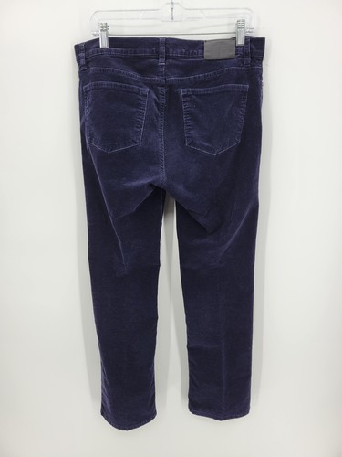 LRL Lauren Ralph Lauren Jeans Damen 10 Blau Samt Gerades Bein Freizeit - Bild 2 von 9