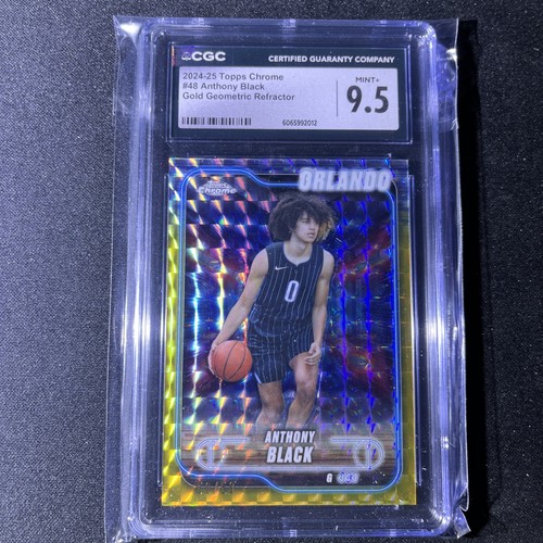 Anthony Black 2024-25 Topps Chrome Gold Geometric Orlando /50 CGC  - Bild 1 von 2