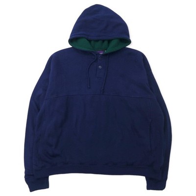 90's グランジ hoodie GRAND BANKS PERFORMANCE BIG SIZE 90's Double Face Half