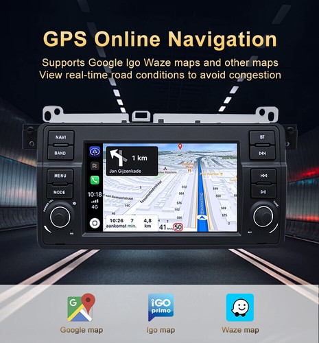 7" Android 13 Car Stereo Radio Carplay GPS Navi For BMW E46 320i 323i 325i - Picture 5 of 12