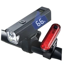 2 Packs Bike Light Set Super Bright Focus Adjustable Front 1 Pack JB867