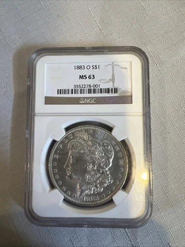 1883 O US Morgan Silver Dollar $1.00 $1 NGC MS 63 UNCIRCULATED
