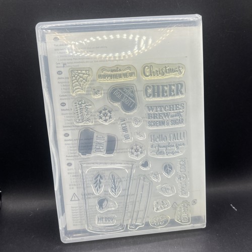 Stampin' Up! Photopolymer Stamp Set MERRY CAFE Card Making Craft 144965 B12 - Picture 2 of 2