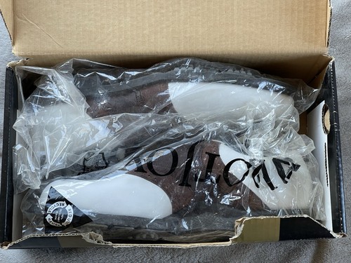 Vintage FootJoy Golf Shoes 11.5 Mens NOS New Old Stock White Brown Leather Suede - Picture 5 of 7