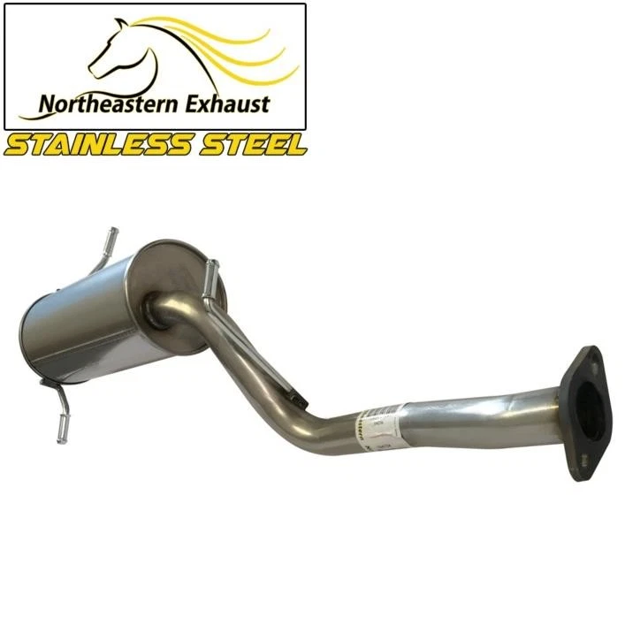 Silenciador traseiro de aço inoxidável com cabides + parafusos serve: 1996-2001 Subaru Impreza - Imagem 4 de 4