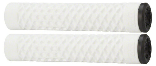 Cult Vans open end BMX flangeless bicycle grips with bar ends 150mm WHITE - Picture 1 of 1