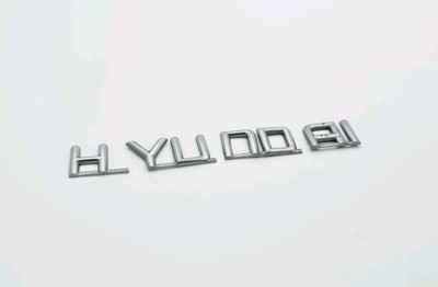 2002-2005 HYUNDAI SONATA EMBLEM LOGO SYMBOL TRUNK LID REAR CHROME OEM BROKEN