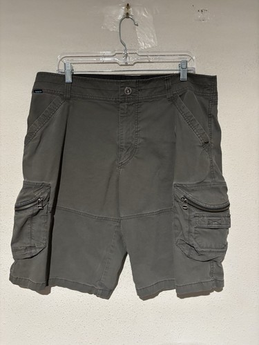 Kuhl Shorts Mens 36 Grayish Green Outdoor Hiking Cargo S2