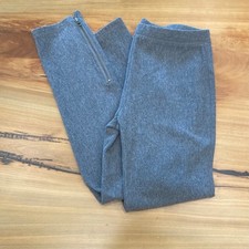 Gap SOFT Grey fleece leggings zippered motorcycle XXL 14 16