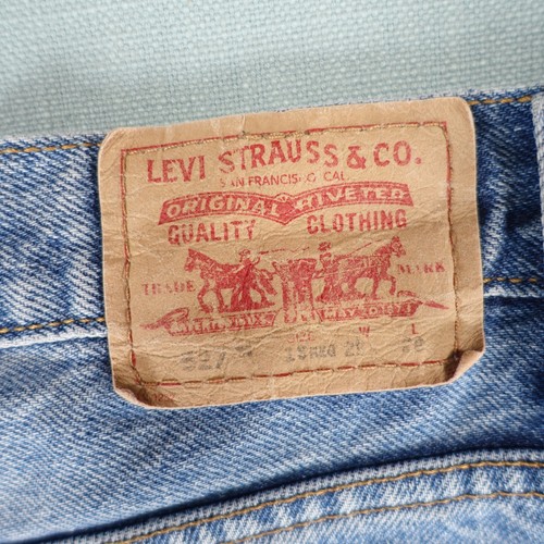 Levis 527 Jeans Womens 16 Blue Bootcut Zip Fly Stone Wash Denim Pants Western - Picture 19 of 24