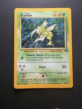 Scyther 10/64 Holo Rare Jungle Pokémon Card HP