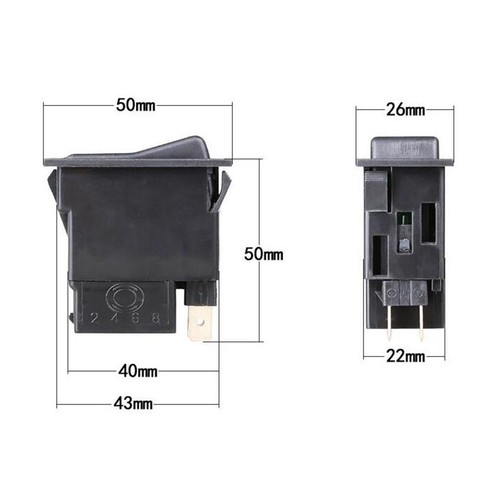 2Pins Car Truck Engineering Train Rocker Toggle Switch - Picture 3 of 4