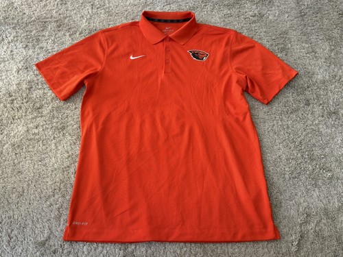 Nike Oregon State Beavers Dri Fit Herren Logo College Poloshirt Orange Large (L) - Bild 1 von 19