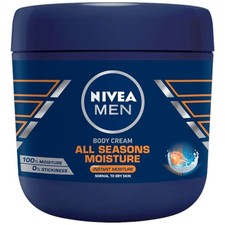 Nivea Men All Seasons Moisture Body Cream, 13.5oz 400ml 