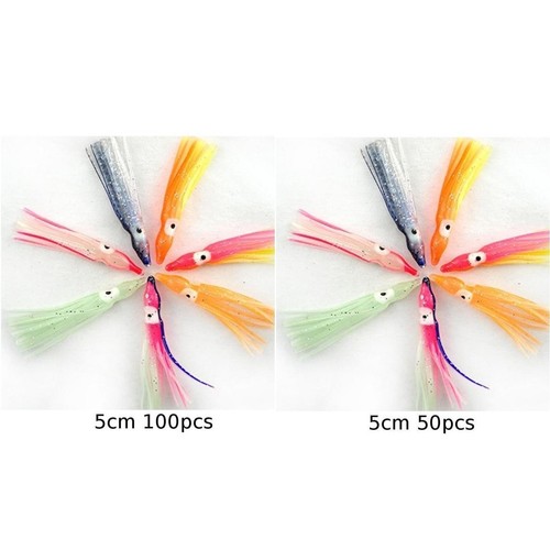 Leurres de pêche colorés simulation douce nuit : 5 cm/1,97 pouces couleur alé - Photo 12/26