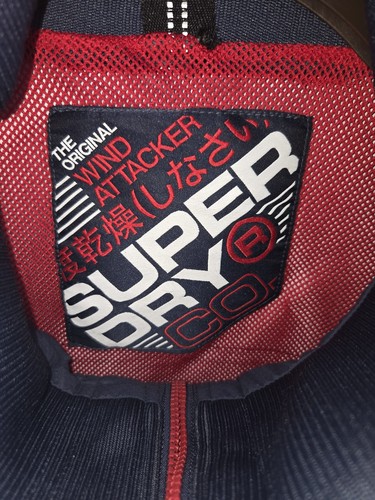 Mens XXL 2XL Superdry Mens Navy / Red Hooded Windattacker. Great Clean Condition - Picture 3 of 10