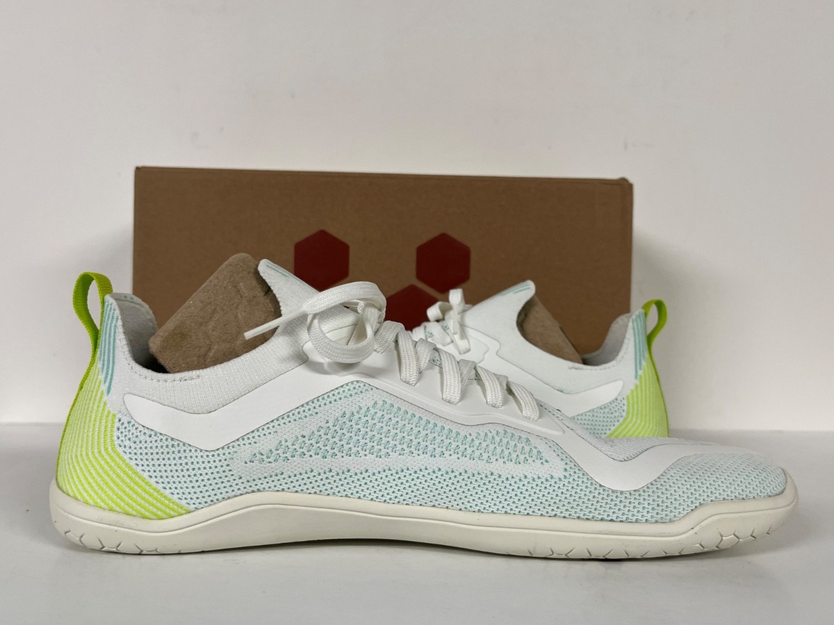 Vivobarefoot Primus Lite Knit White Acid Lime Green Minimalist