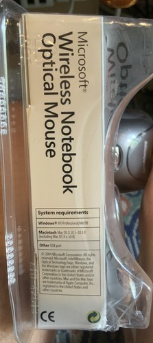 Microsoft Wireless Notebook Optical Mouse Snap-in Receiver BX3-00008 Blister Pkg - Picture 14 of 14