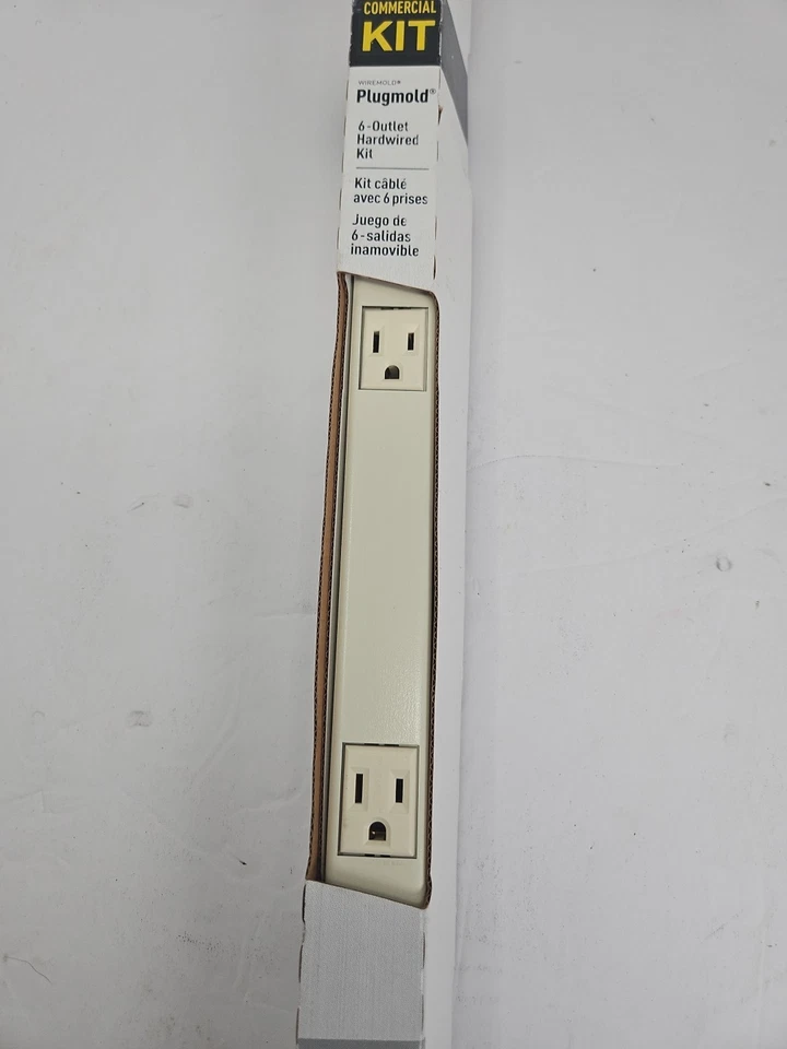  Legrand Wiremold Plugmold Commerical Kit 3 Foot Hardwired 36in Cream  - Image 2 of 4