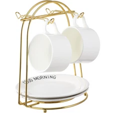 Cup Holder Mug Holders for Counter Saucer Display Stand for Cabinet Cup Displ...