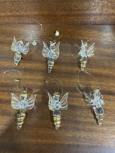 6 Vintage House Of Lloyd Glass Angels 2” . 1997. With Original Box. - Picture 2 of 15