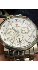 Michele Sport Sail Large Chronograph Diamonds Stainless Steel Watch MWW01K000120