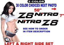 FITS NITRO Z8 Z 8 BOAT DECALS HULL REPLACEMENT
