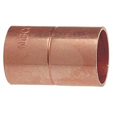 NIBCO 600RS 2 Coupling with Stop,Wrot Copper,2",CxC 39R516