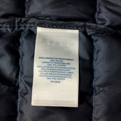 Lands' End Mens Medium Puffer Vest Full Zip Down Fill Mock Neck  Blue - Picture 7 of 10