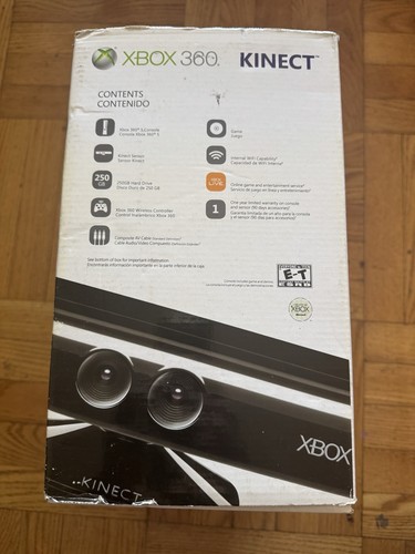 Xbox 360 E 250GB Kinect Holiday Value Bundle 3 Games Opened Box - Picture 4 of 12