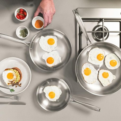 Tramontina Grano Frying Pan 26cm Stainless Steel All Three Layers Dishwasher Saf - Picture 4 of 5