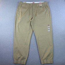 Levis Men's XX Chino Jogger Beige Tan Size 2XL Drawstring Casual Classic Comfort