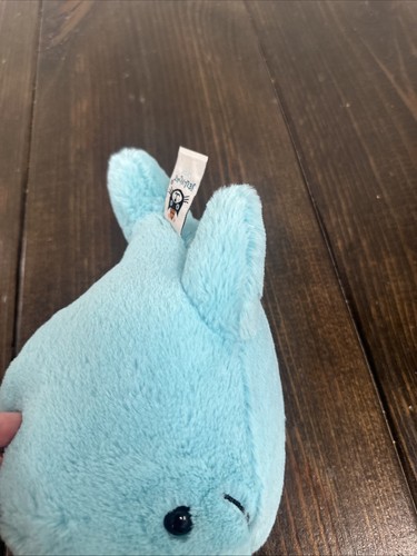 Jellycat Aqua sorbetto marino blu verde acqua narvalo peluche corno iridescente vita marina - Foto 5 di 8