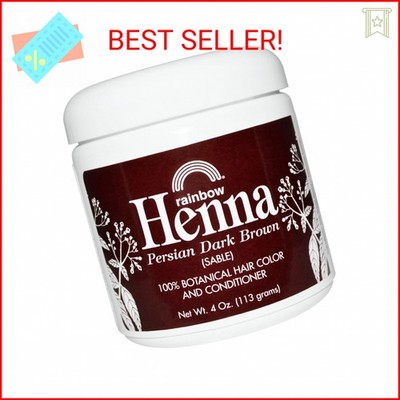 RAINBOW RESEARCH Dark Brown Henna - 4 oz.