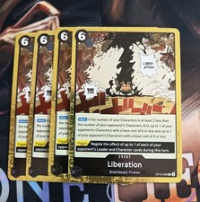 4x One Piece OP10-098 R Liberation - English -Foil - Playset - TCG - Mint
