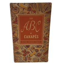VTG The ABC of Canapes Peter Pauper Press 1953 Small Hardcover Canape Cookbook