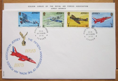1975 Jersey The 50th Anni. of the RAF Jersey First Day Cover Last One