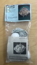 LeeWards FLOWER EASTER EGG Boutique Sequin Bead Pinning Vtg Ornament Kit MCM NOS