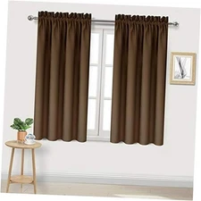  Blackout Curtains Thermal Insulated Energy 38"W x 45"L (Pack of 2) Brown