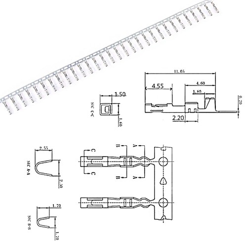 700Pcs 2.54mm 1/2/3/4/5/6/7/8 Plug Connector Housing and Male/Female Pin Conn... - Picture 4 of 7