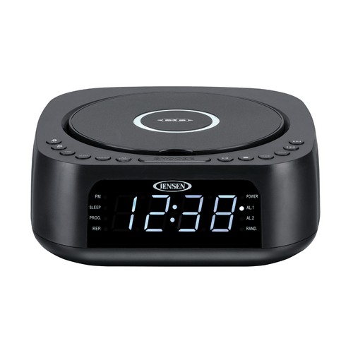 Stereo Digital Dual-Alarm Clock with Top-Loading CD Player, FM Tuner, USB... - Picture 3 of 6